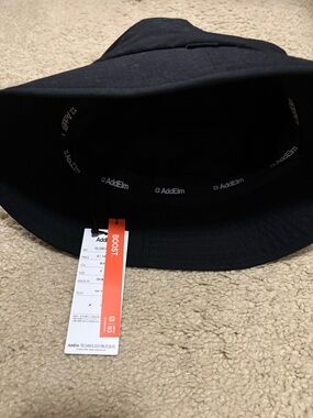AddElm Black Bucket Hat with Boost Tag